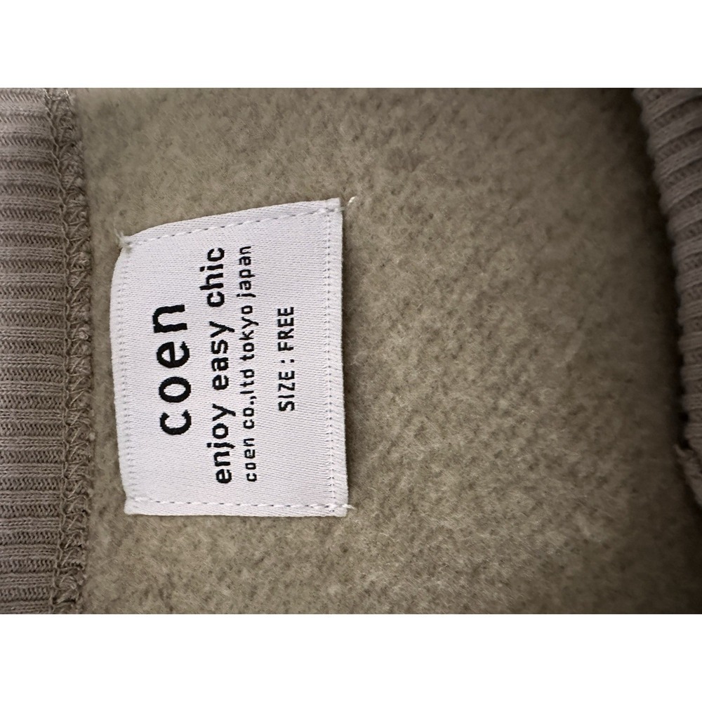 Coen Beige Sweater Women's Free Size Long Sleeve - Picture 4 of 12